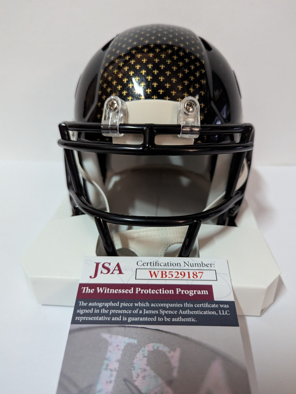 New Orleans Saints Bryan Bresee Signed Alt Mini Helmet Jsa Coa
