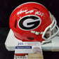 Georgia Bulldogs Eric Stokes Autographed Signed Mini Helmet Jsa Coa