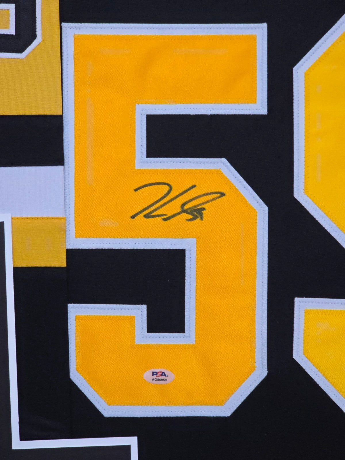 Framed Pittsburgh Penguins Jake Guentzel Autographed Signed Jersey Psa Coa