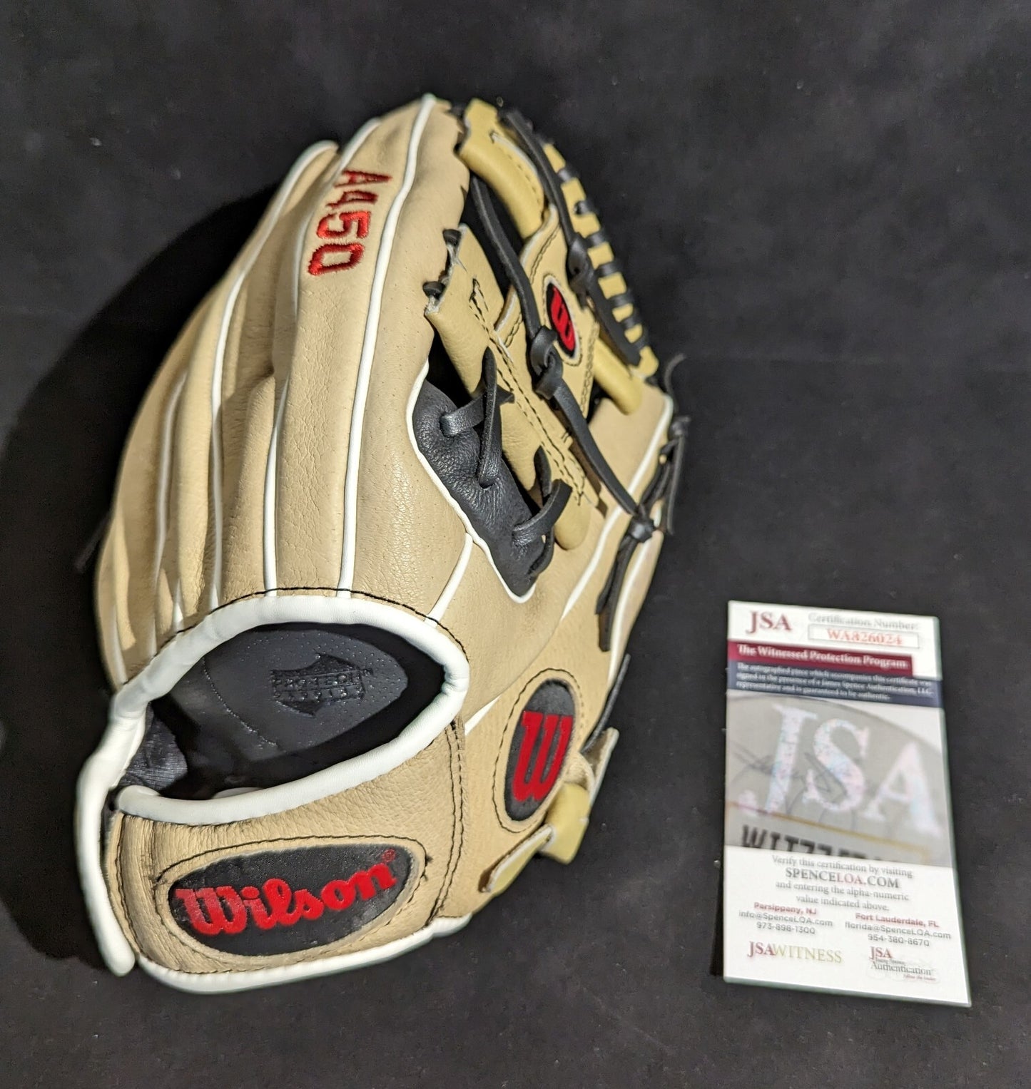 Cleveland Guardians Steven Kwan Autographed Signed Single Glove Jsa Coa