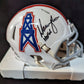 Warren Moon Autographed Signed Houston Oilers Speed Mini Helmet Beckett Holo