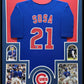Framed Chicago Cubs Sammy Sosa Autographed Signed Jersey Beckett Coa