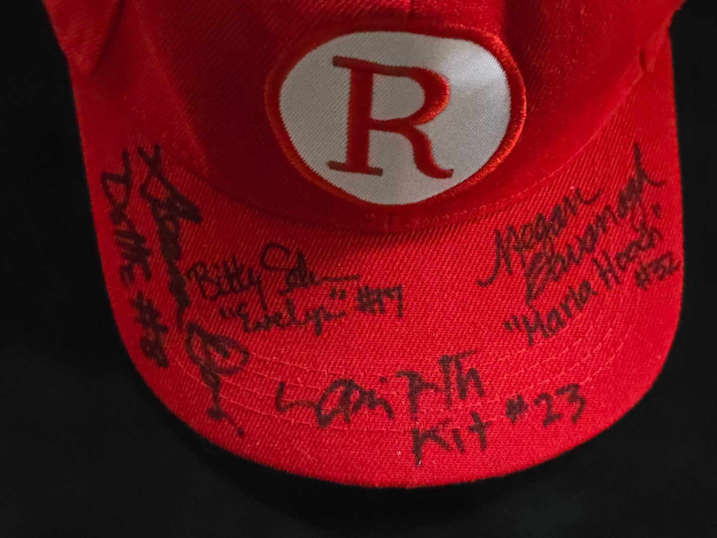 League Of Their Own Signed Peaches Cap Geena Davis / Lori Petty +++ Jsa Coa