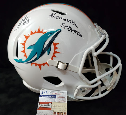 Miami Dolphins Jevon Holland Signed Full Size Speed Replica Helmet Jsa Coa