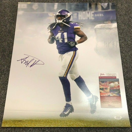 MVP Authentics Minnesota Vikings Anthony Harris Autographed Signed 16X20 Photo Jsa  Coa 62.10 sports jersey framing , jersey framing
