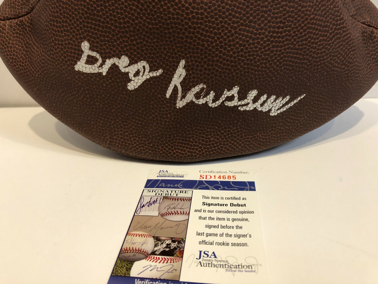 Buffalo Bills Greg Rousseau Autographed Signed Nfl Football Jsa Coa