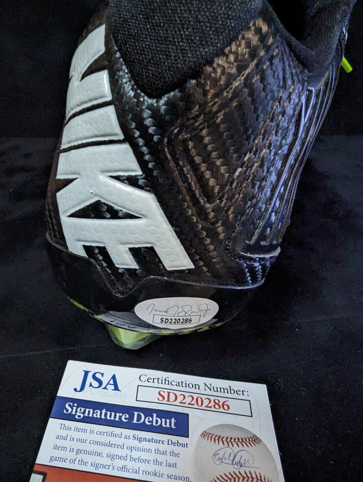 Pittsburgh Steelers Joey Porter Jr Autographed Signed Cleat Jsa Coa