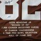 Cleveland Browns Ozzie Newsome Autographed Signed Stat Jersey Beckett Holo