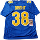 Pitt Panthers Cam Bright Autographed Signed Inscribed Jersey Jsa Coa
