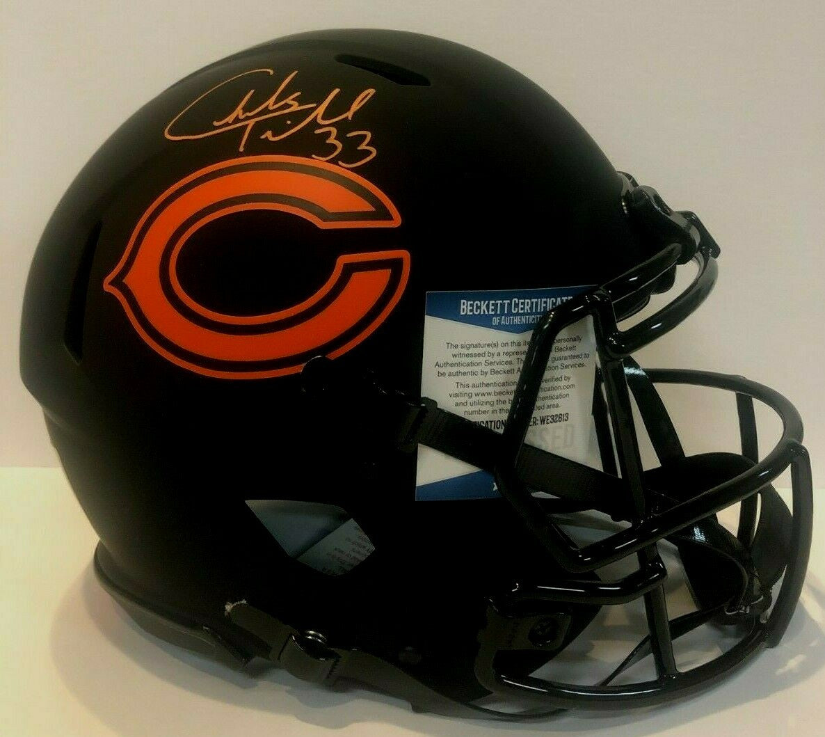 Charles Tillman Signed Chicago Bears Full Size Authentic Eclipse Helmet Bas Coa