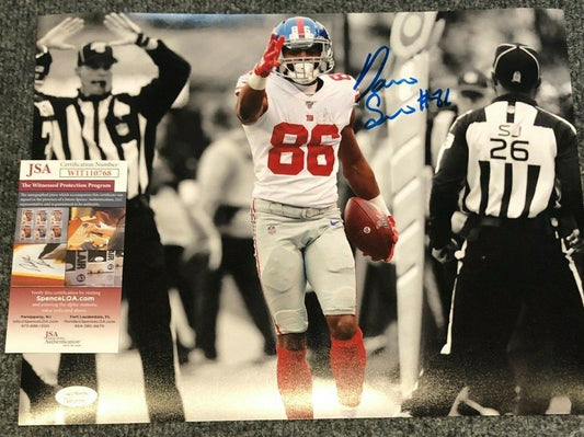 MVP Authentics Ny Giants Darius Slayton Autographed Signed 11X14 Photo Jsa  Coa 71.10 sports jersey framing , jersey framing