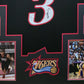 Framed Philadelphia 76Ers Allen Iverson Autographed Signed Jersey Jsa Coa