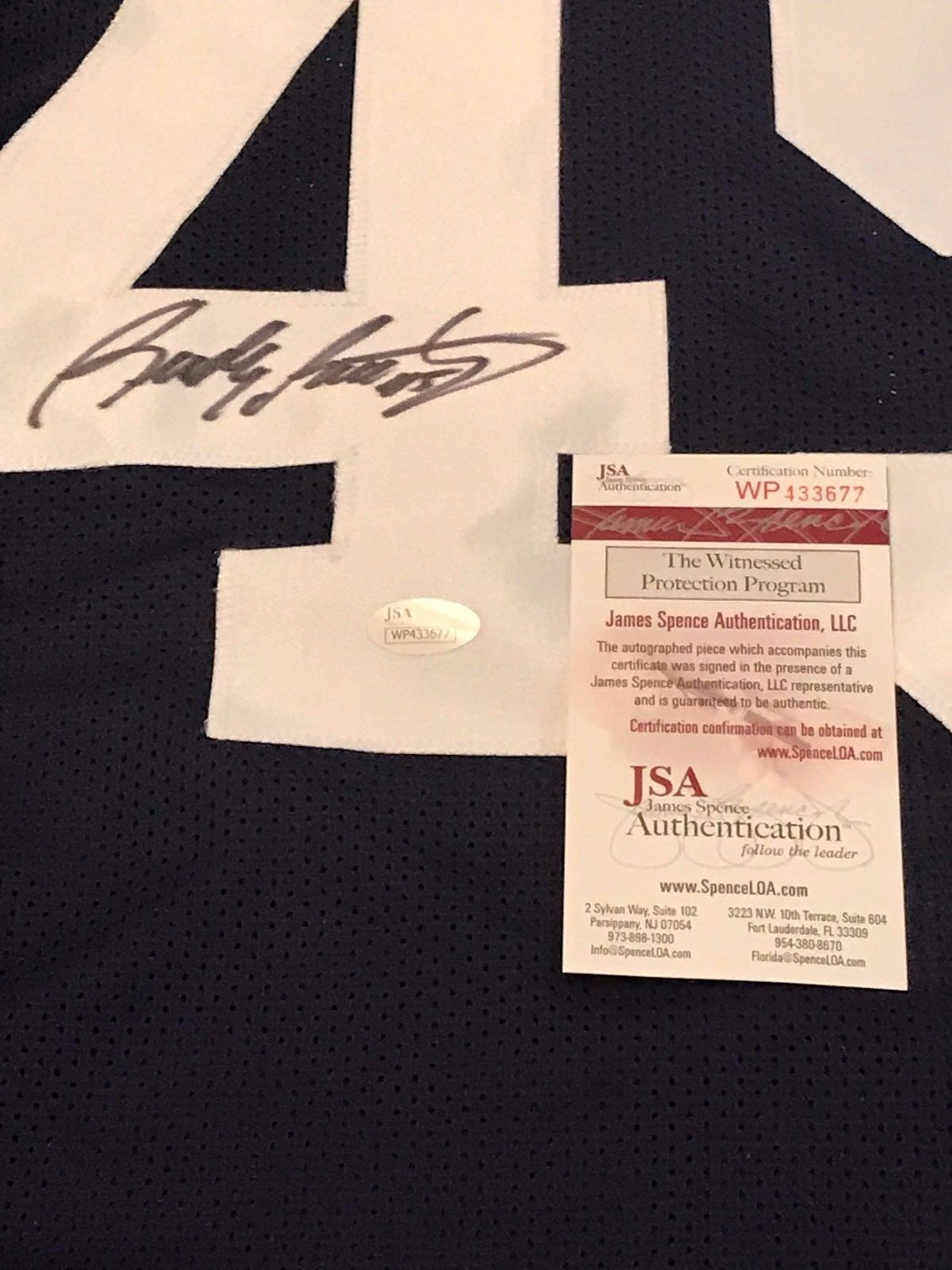 Rudy Ruettiger Autographed Signed Notre Dame Jersey Jsa  Coa