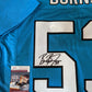 Carolina Panthers Brian Burns Autographed Signed Jersey Jsa  Coa