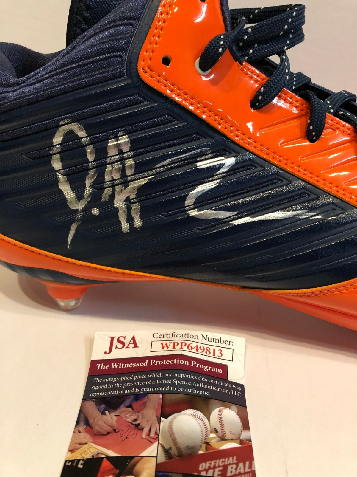 Denver Broncos Daesean Hamilton Autographed Signed Nike Cleat Jsa Coa