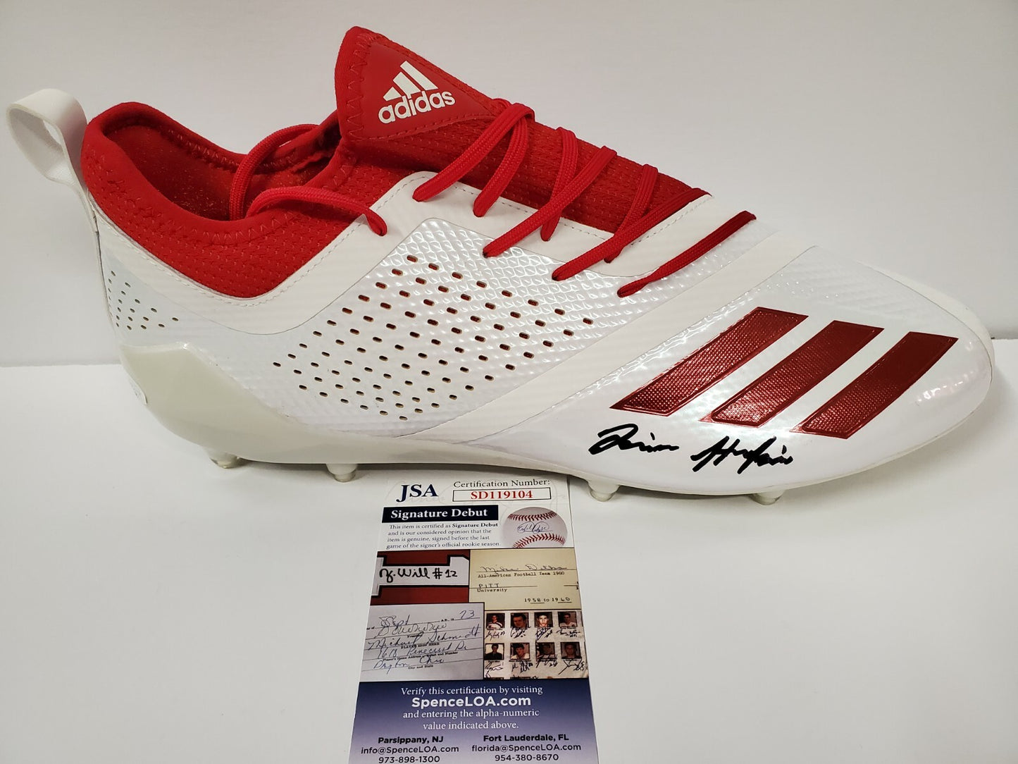 Javian Hawkins Autographed Signed Adidas Cleat Jsa Coa