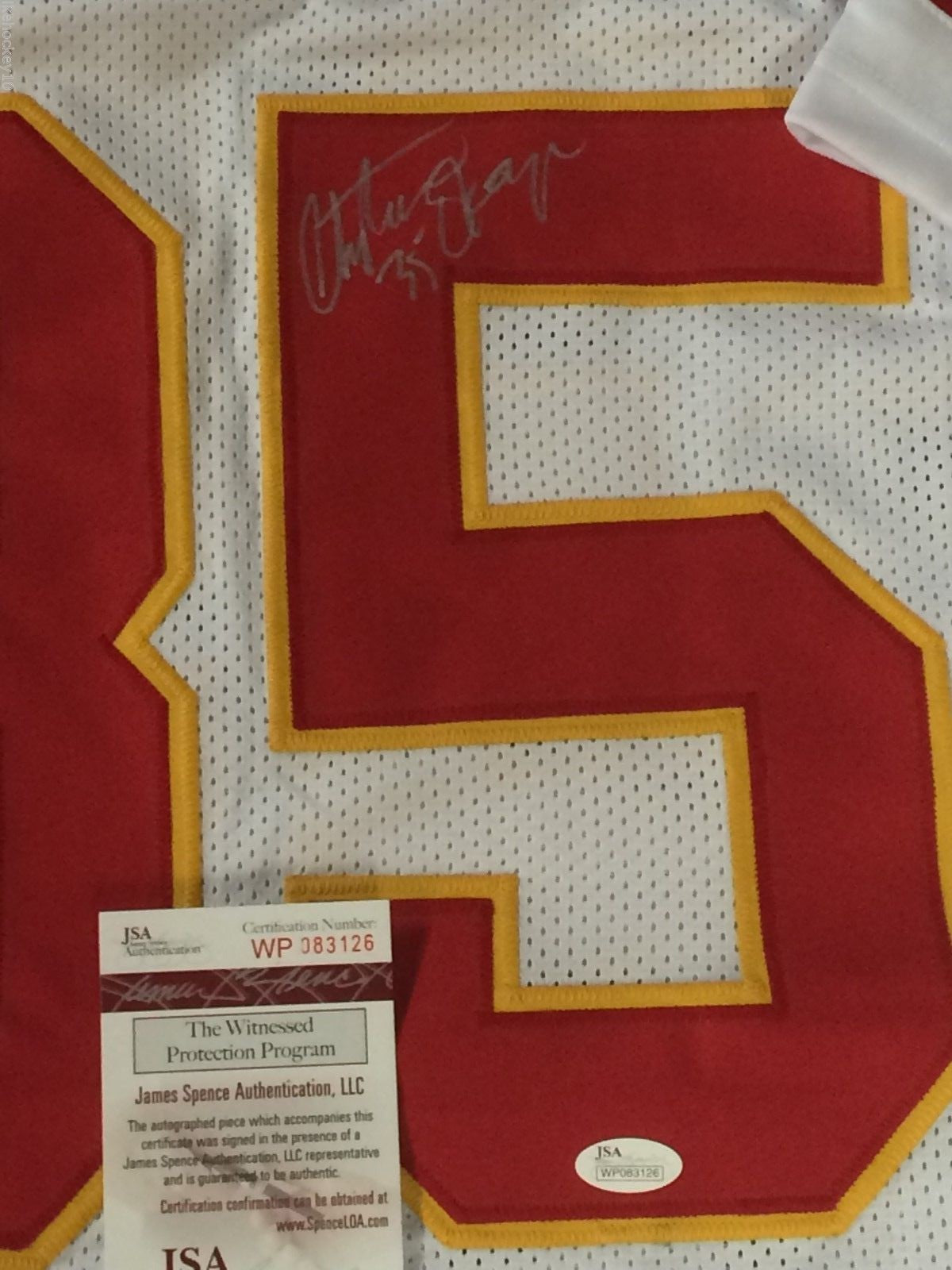 Kansas City Chiefs Christian Okoye Autographed Signed Jersey Jsa  Coa