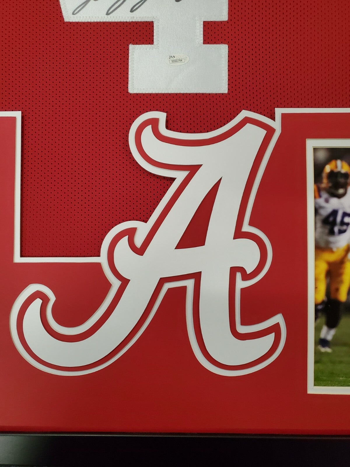 Framed Jerry Jeudy Autographed Signed Alabama Crimson Tide Jersey Jsa Coa