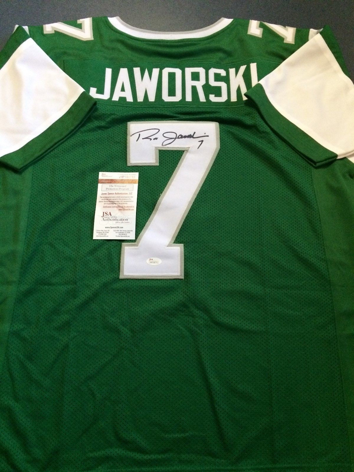 Ron Jaworski Autographed Signed Philadelphia Eagles Jersey Jsa  Coa
