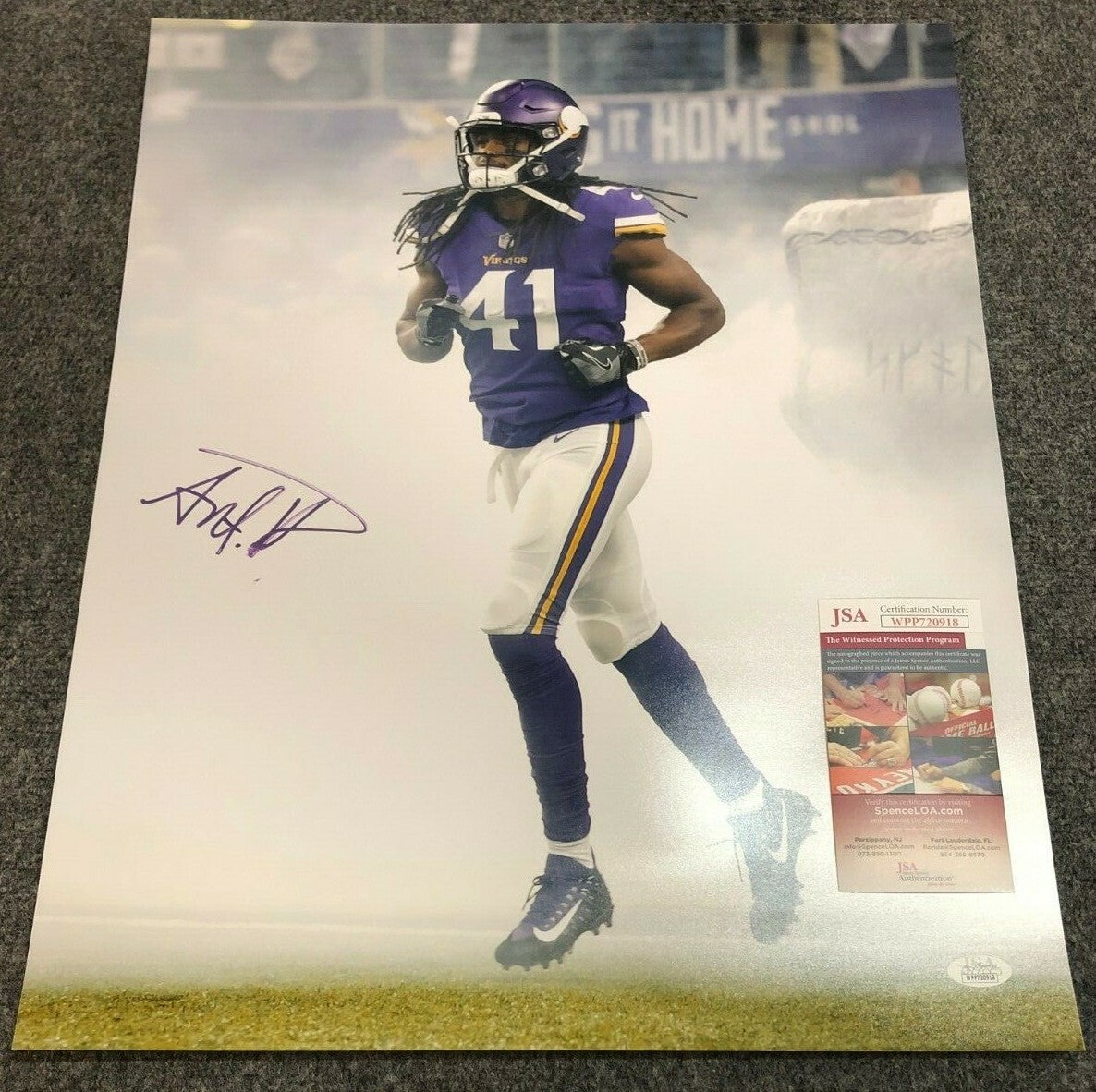 Minnesota Vikings Anthony Harris Autographed Signed 16X20 Photo Jsa  Coa