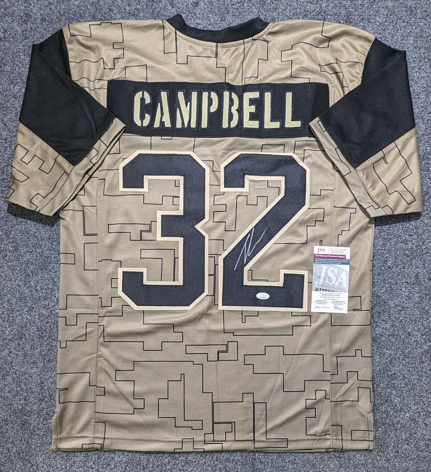Jacksonville Jaguars Tyson Campbell Autographed Signed Jersey Jsa Coa