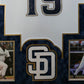 Framed In Suede San Diego Padres Tony Gwynn Signed Jersey Mounted Memories Coa