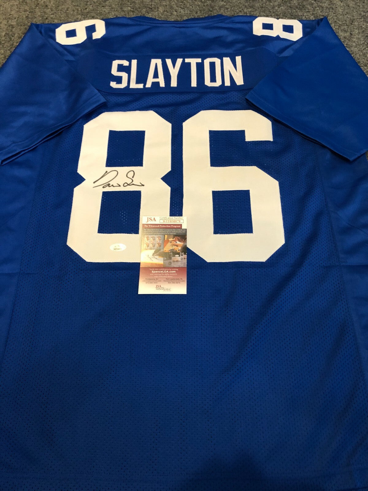 N.Y. Giants Darius Slayton Autographed Signed Jersey Jsa Coa