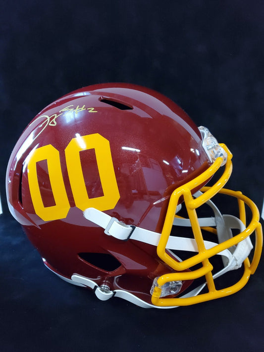 Washington Football Dyami Brown Signed Full Size Replica Helmet Beckett Holo