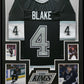 Framed L.A. Kings Rob Blake Autographed Signed Jersey Jsa Coa