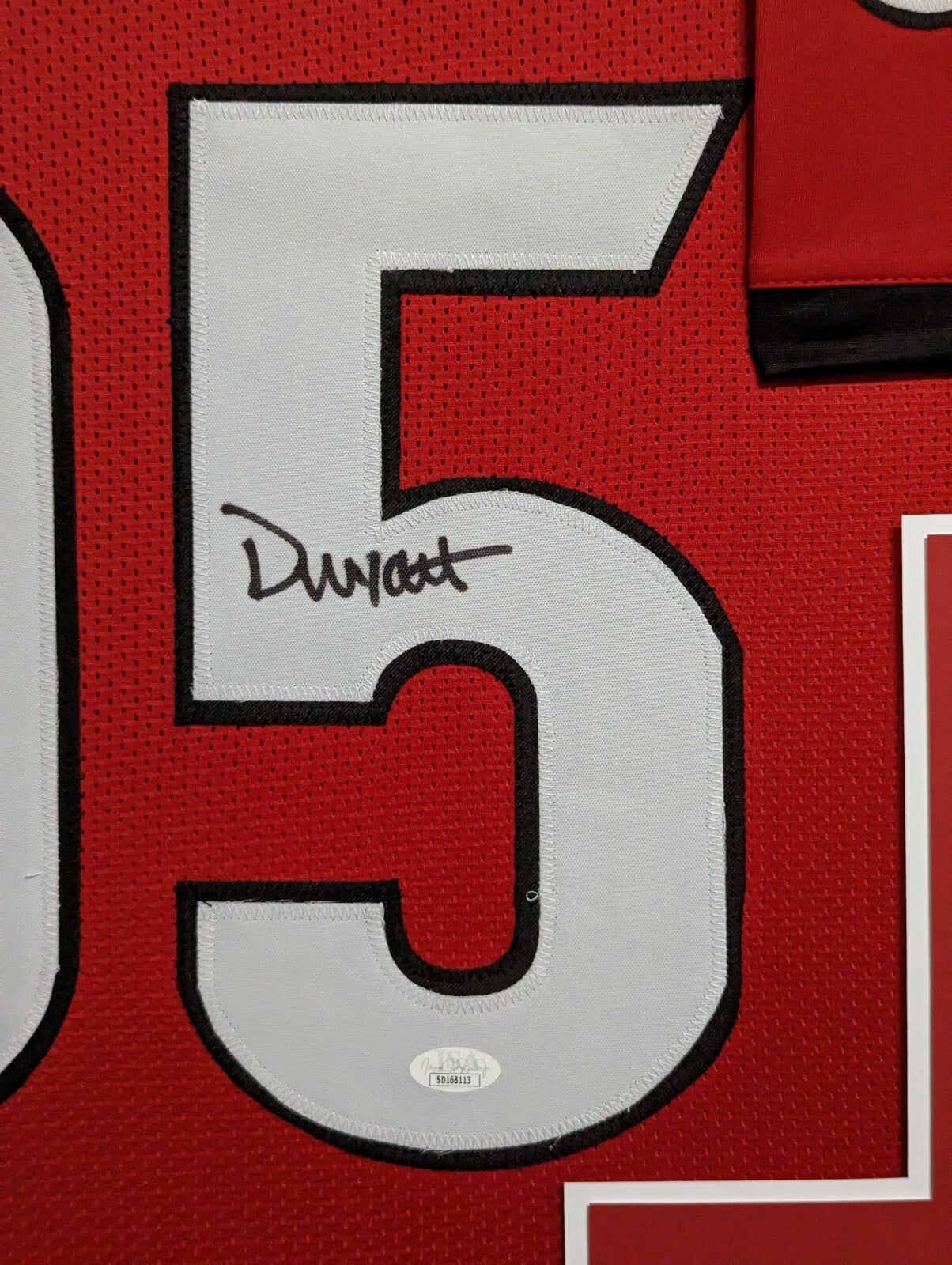 Framed Georgia Bulldogs Devonte Wyatt Autographed Signed Jersey Jsa Coa