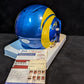 Los Angeles Rams Braden Fiske Autographed Speed Mini Helmet Jsa Coa