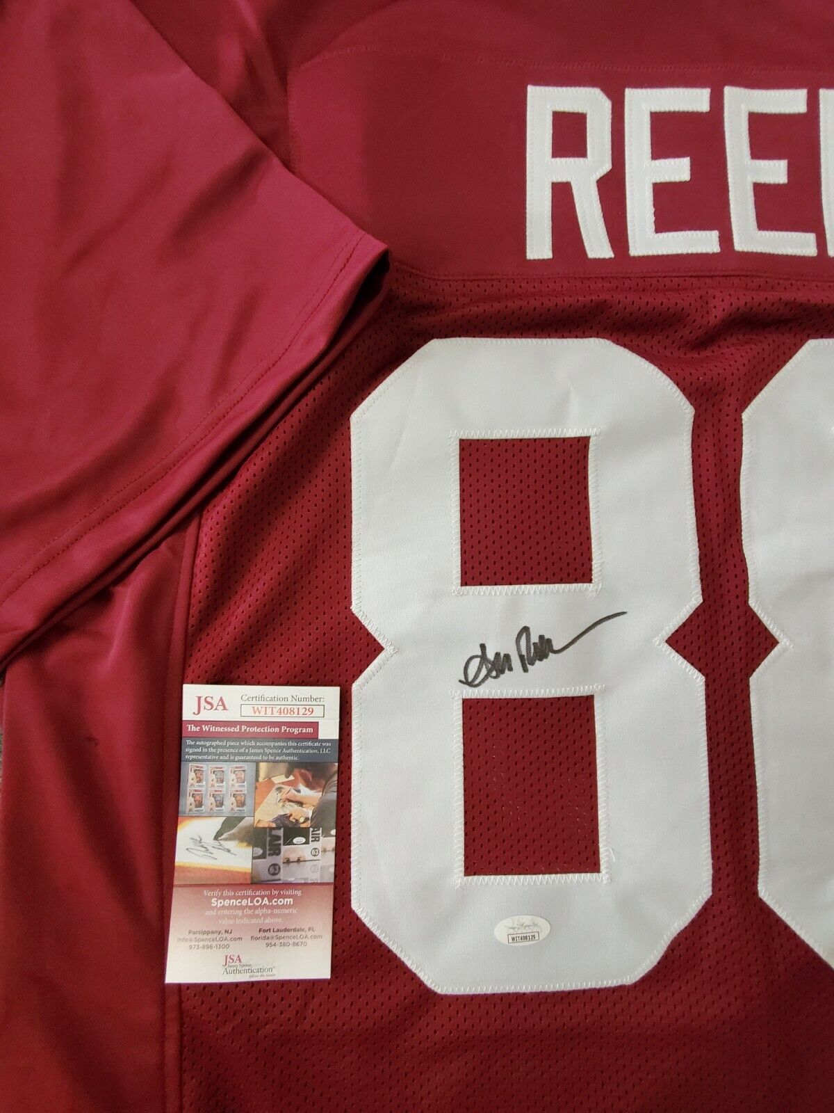 MVP Authentics Kutztown Golden Bears Andre Reed Autographed Signed Jersey Jsa Coa 89.10 sports jersey framing , jersey framing