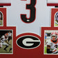 Framed Georgia Bulldogs Tyson Campbell Autographed Signed Jersey Jsa Coa