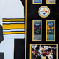 Framed In Suede Pittsburgh Steelers Franco Harris Autographed Jersey Jsa Coa