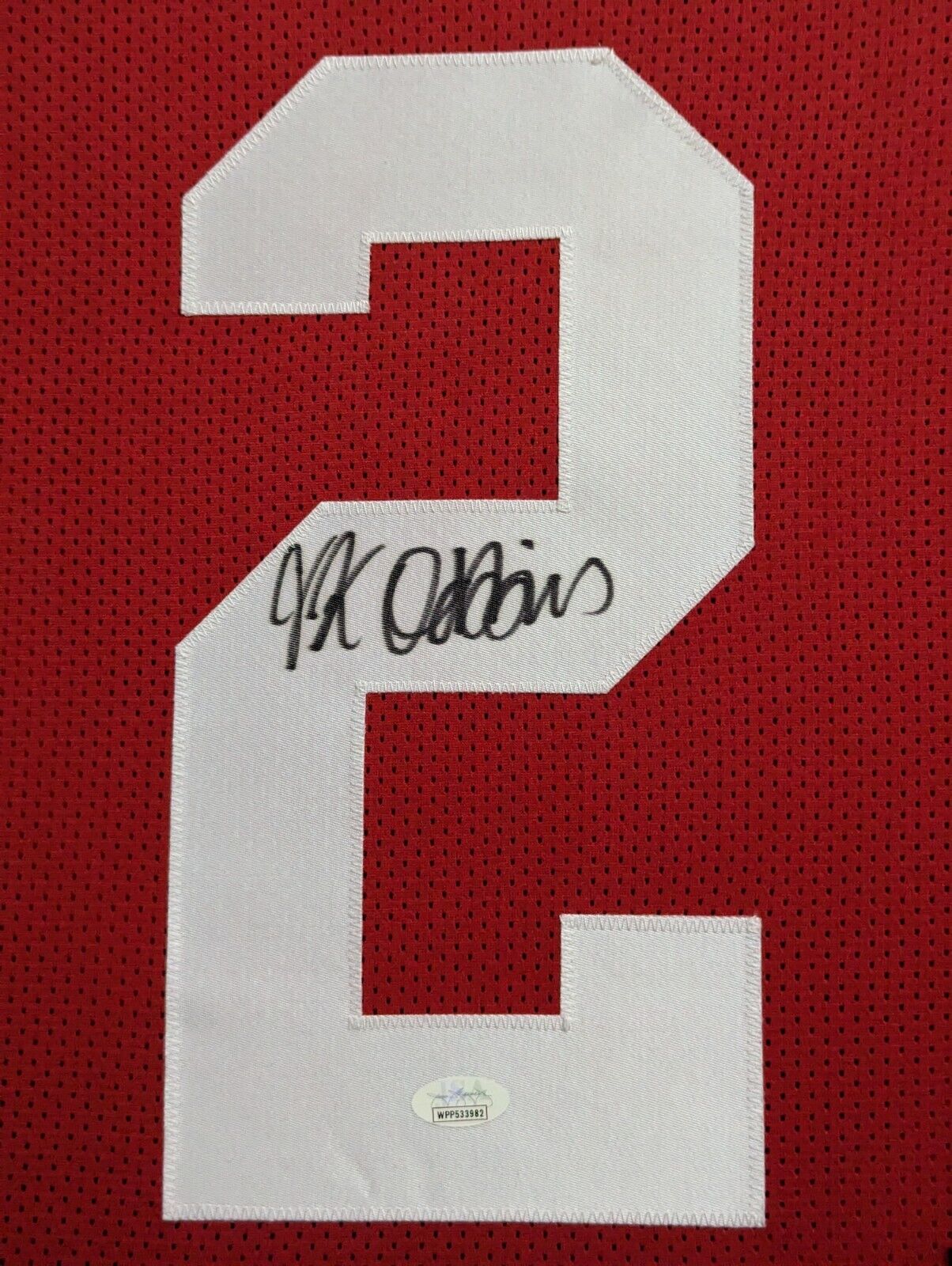 MVP Authentics Framed Ohio State Buckeyes Jk Dobbins Autographed Signed Jersey Jsa Coa 540 sports jersey framing , jersey framing