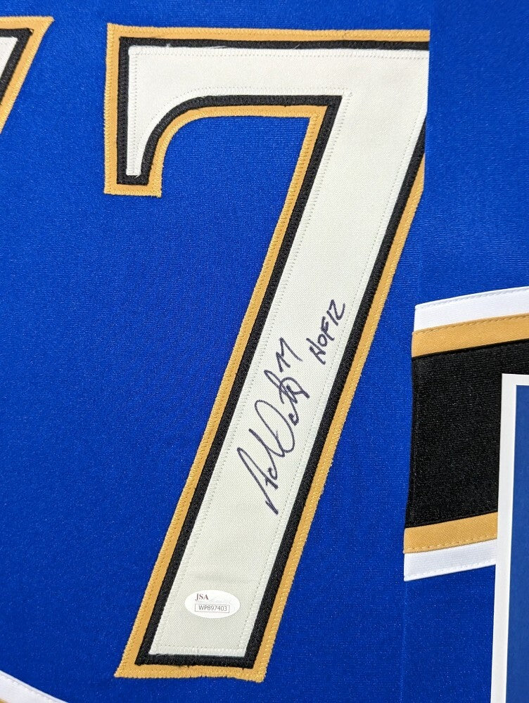 Framed Adam Oates Washington Capitals Autographed Signed Jersey Jsa Coa