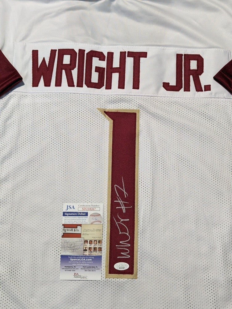 Florida State Seminoles Winston Wright Jr Autographed Signed Jersey Jsa Coa