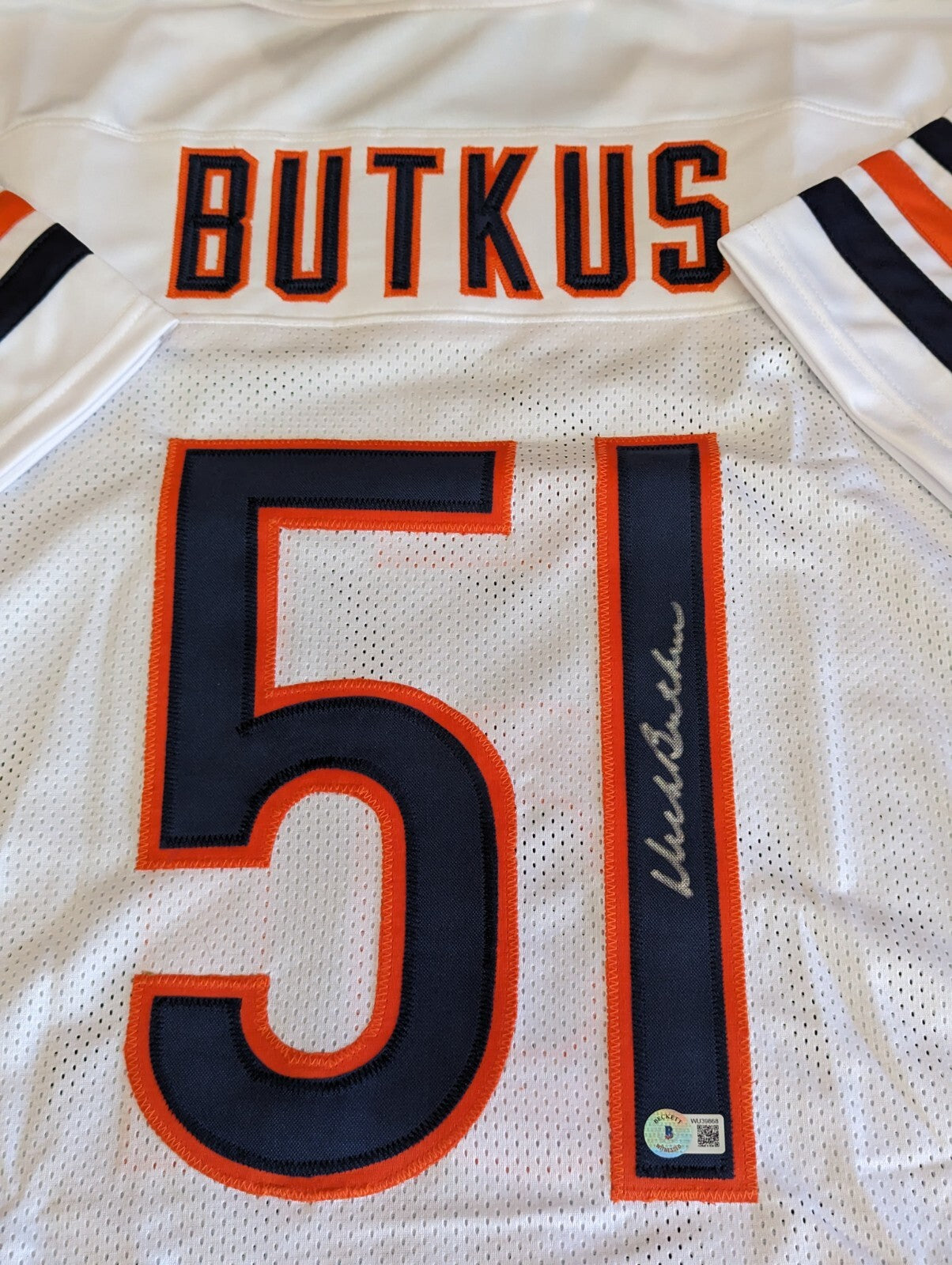 Chicago Bears Dick Butkus Autographed Signed Jersey Beckett Holo