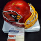 Arizona Cardinals Rondale Moore Autographed Flash Mini Helmet Jsa Coa