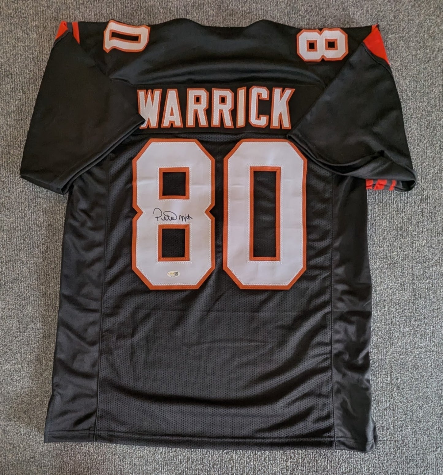 Cincinnati Bengals Peter Warrick Autographed Signed Jersey Jsa Coa