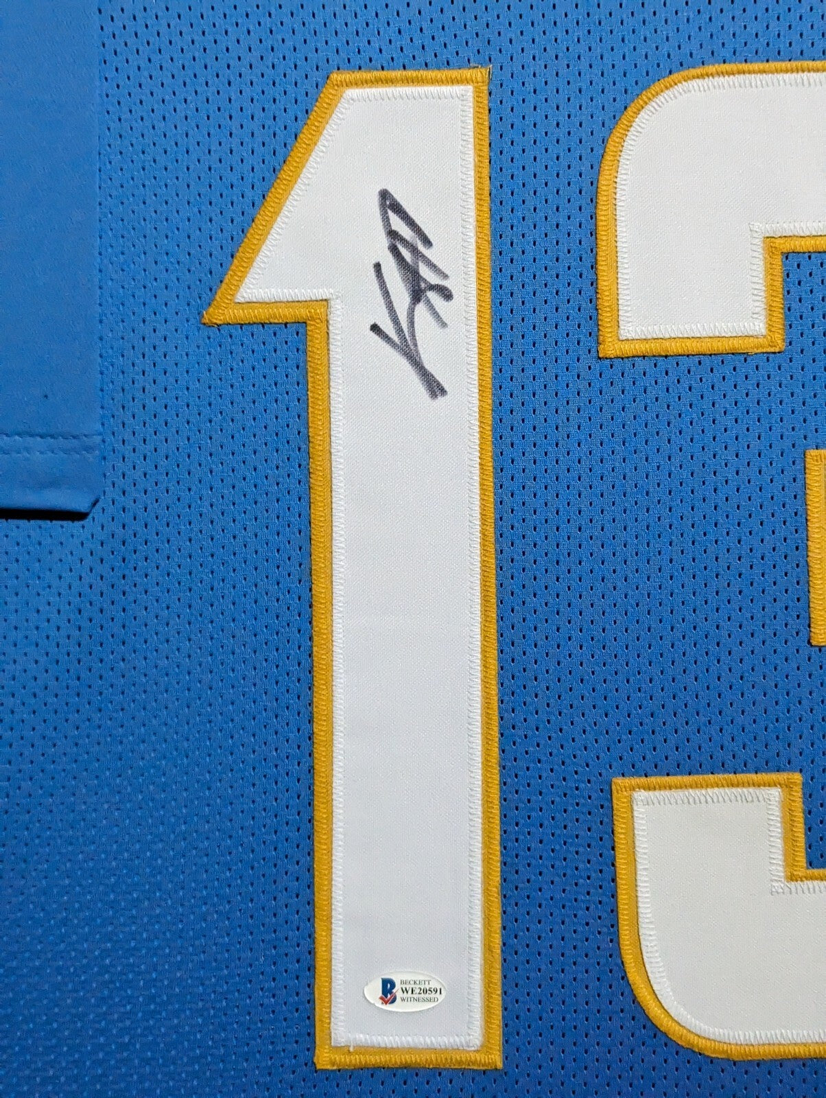 Framed San Diego Chargers Keenan Allen Signed Jersey Beckett Coa