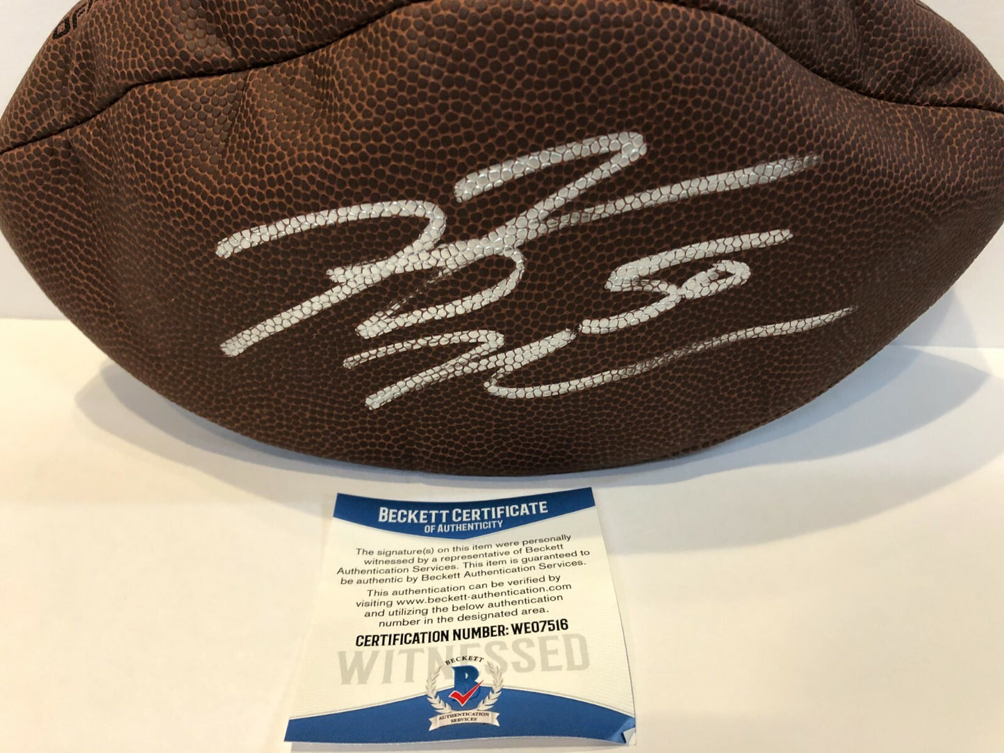 New England Patriots Rob Ninkovich Autographed Signed Nfl Football Beckett Coa