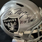 Las Vegas Raiders Tre'von Moehrig Autographed Inscribed Full Size Helmet Jsa Coa