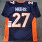 Denver Broncos Damarri Mathis Autographed Signed Jersey Jsa Coa