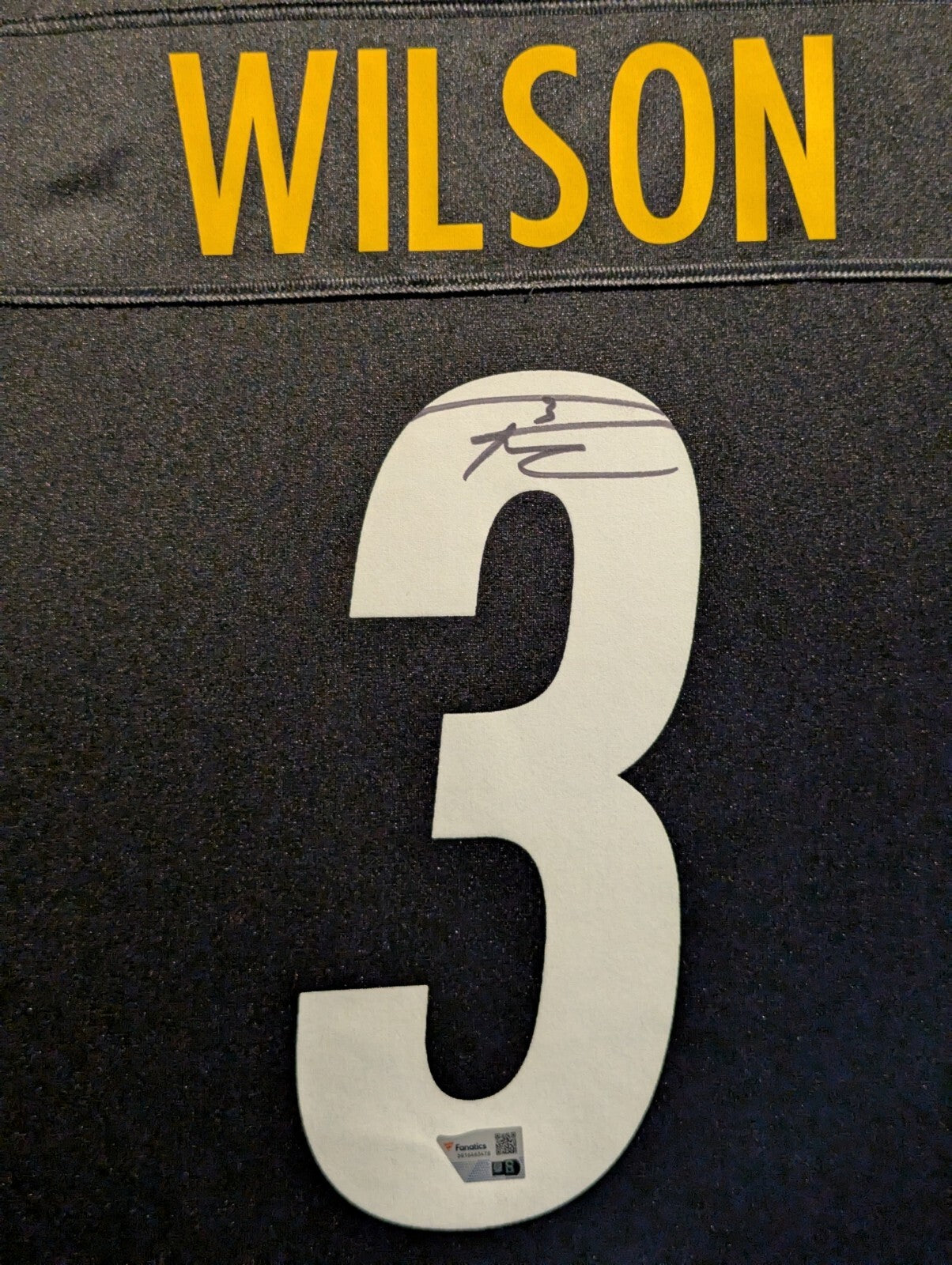 Framed In Suede Pittsburgh Steelers Russell Wilson Autographed Jersey Fanatics