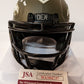 Denver Broncos Damarri Mathis Autographed Salute To Service Mini Helmet Jsa Coa