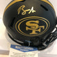 Brandon Aiyuk Autographed Signed S.F. 49Ers Eclipse Mini Helmet Beckett Coa