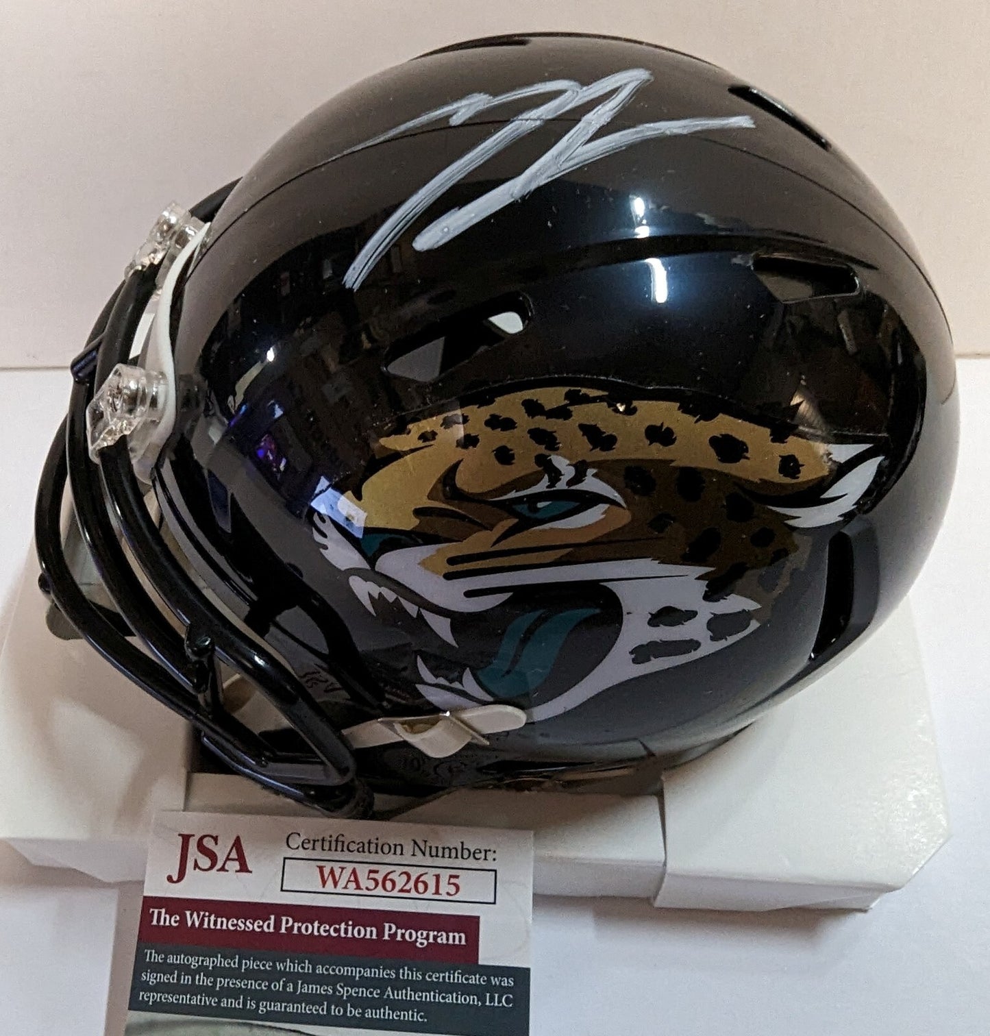 Jacksonville Jaguars Tyson Campbell Signed Speed Mini Helmet Jsa Coa