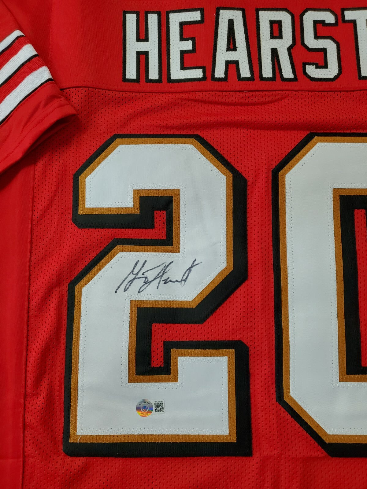 S.F. 49Ers Garrison Hearst Autographed Signed Jersey Beckett Holo