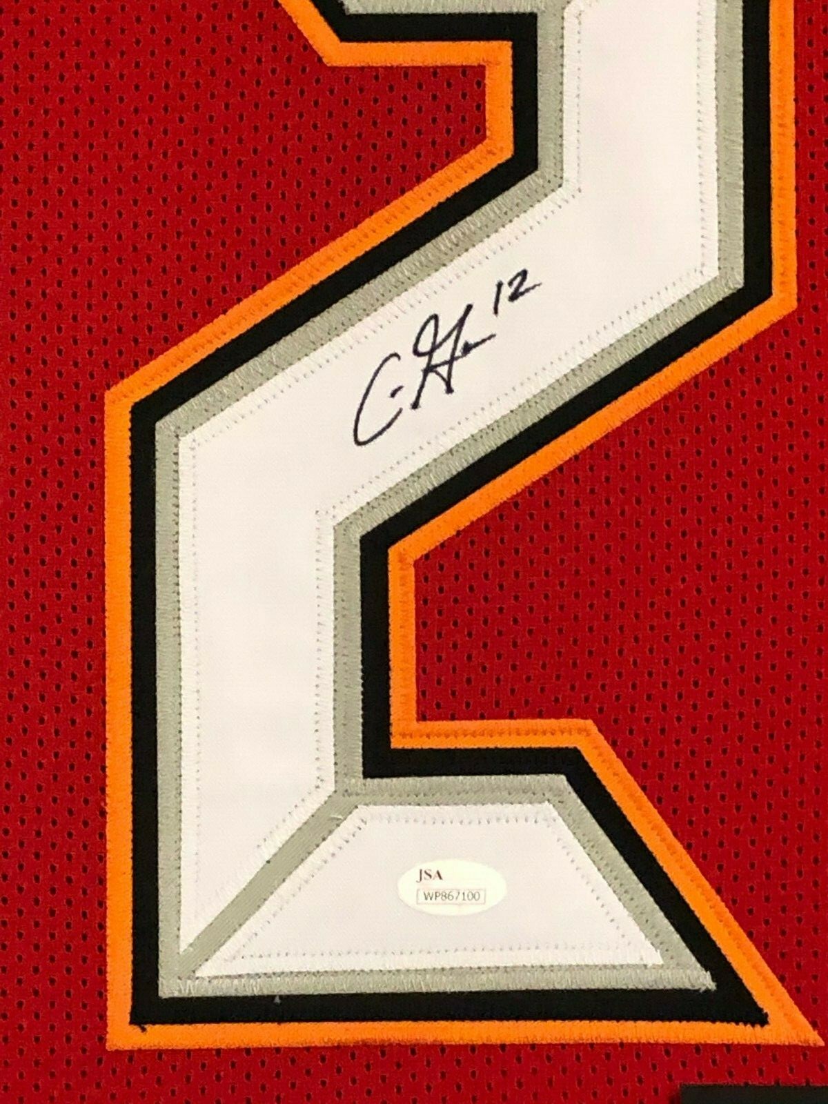 Framed Tampa Bay Buccaneers Chris Godwin Autographed Signed Jersey Jsa Coa